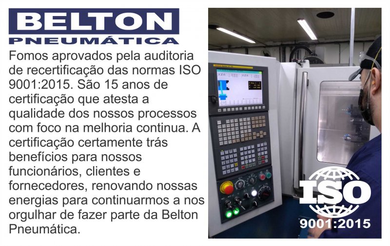 Belton Pneumática - Recertificação ISO 9001:2015