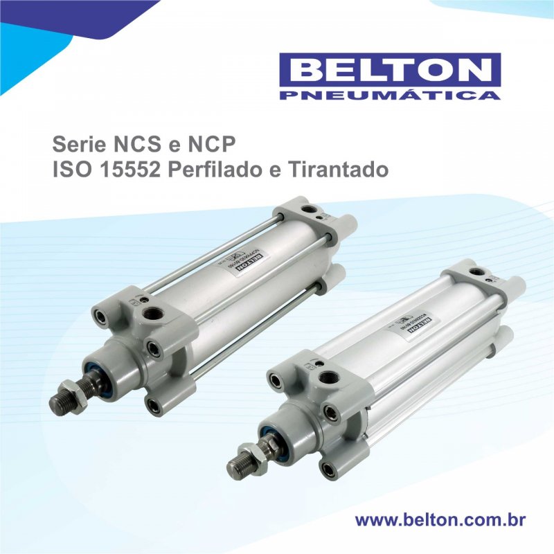 NOVA linha de Cilindros ISO 15552 NCS e NCP